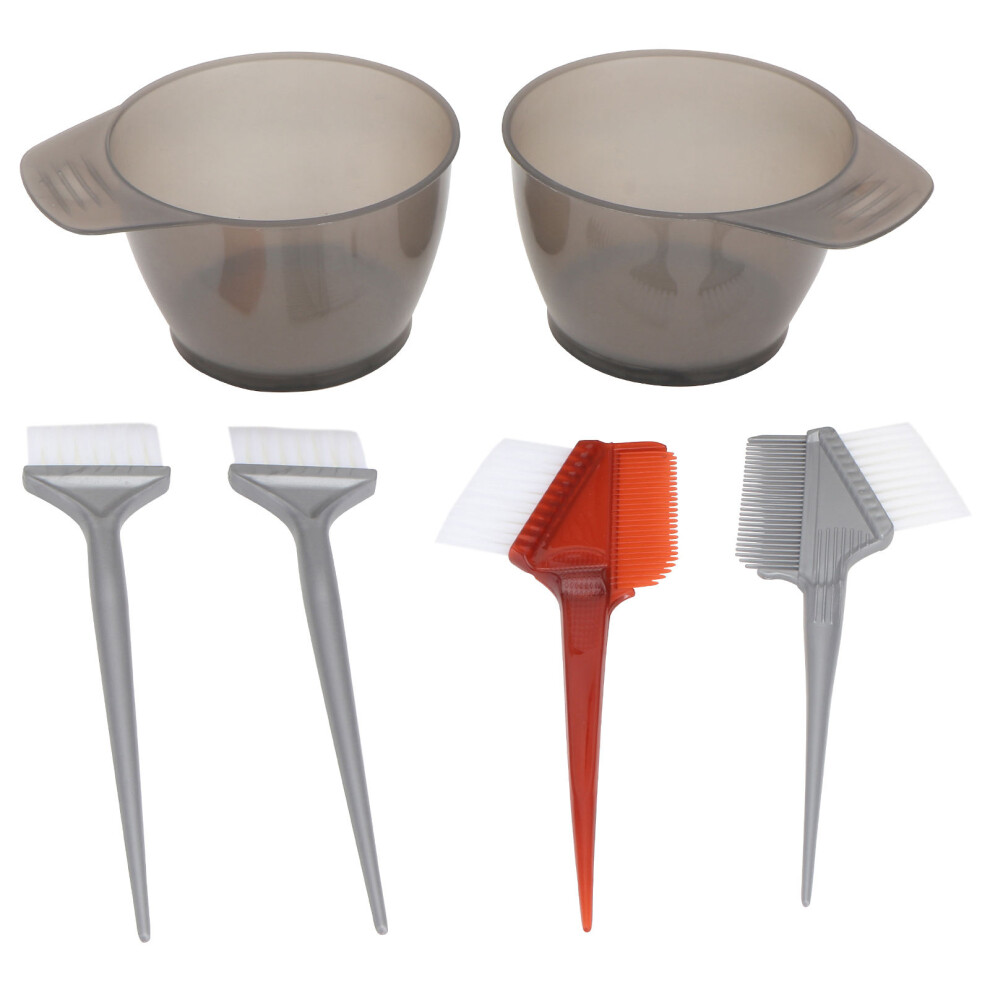 Solustre 2Pcs Color Mixing Bowls For Hairdressing With 4Pcs Dye Comb