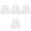 4pcs Mesh Hanging Bag Polyester Clip Storage White 8