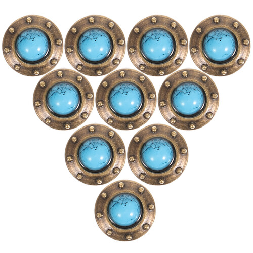 40 Pcs Diy Button Rivets Retro Suitcase Buckle Craft Concho