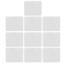 10Pcs Reusable Transparent Facial Mask Mold Trays For Diy Skincare