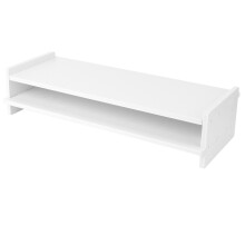 2 Pcs Double-Layer Computer Monitor Rack Tv Shelf