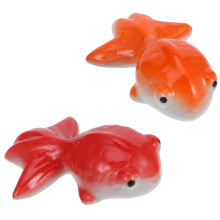 3Pcs Floating Ceramic Koi Fish Ornaments For Garden Pond Water Decor