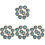 40 Pcs Diy Button Rivets Retro Suitcase Buckle Craft Concho 4