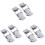 6Pcs Heavy Duty Adjustable Pull Latches Stainless Steel Silver for Bbq 2