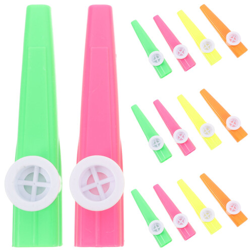 72 Pcs Plastic Kazoos Assorted Colors Kids Musical Instruments