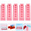 10St ABS Testbuis Organizer Roze Handig Draagbaar School 10