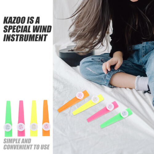 72 Pcs Plastic Kazoos Assorted Colors Kids Musical Instruments 2
