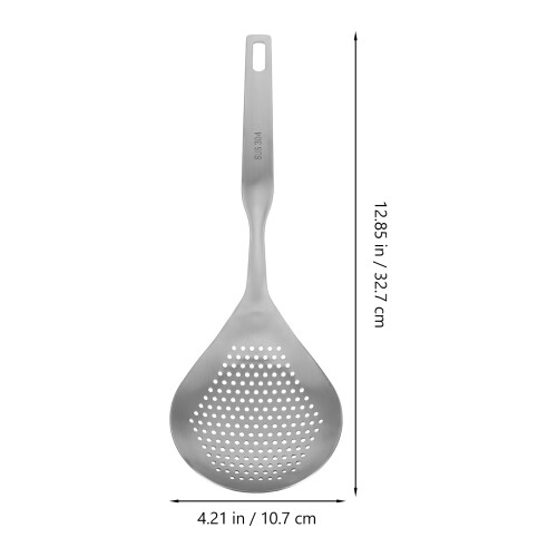 Raindrops Kitchen Spoon Stainless Steel Skimmer Silver 1set 2
