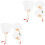 8 Pcs Diy Bamboo Handle Blank Fans For Decorative Graffiti Craft 5
