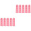 10St ABS Testbuis Organizer Roze Handig Draagbaar School 4