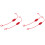 4Sets Portable Red PVC Dust Covers for Hydraulic Quick Connectors 2