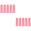 10St ABS Testbuis Organizer Roze Handig Draagbaar School 7