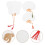 8 Pcs Diy Bamboo Handle Blank Fans For Decorative Graffiti Craft 11