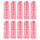 10St ABS Testbuis Organizer Roze Handig Draagbaar School 6