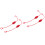 4Sets Portable Red PVC Dust Covers for Hydraulic Quick Connectors 4