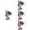 4Pcs Mini Skateboarding Figure Model Colored Human Layout 7