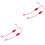 4Sets Portable Red PVC Dust Covers for Hydraulic Quick Connectors 3