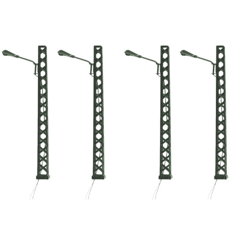 4Pcs Green Railroad Light Model Compact DIY Micro Landscape Lamp Decor 2