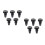 2 Count Filter Pool Cue Billiard Cue End .5x2.2cm Black 6