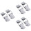 6Pcs Heavy Duty Adjustable Pull Latches Stainless Steel Silver for Bbq 6