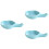 3 Pcs Ceramic Chopstick Rest Holder Japanese Style Sky Blue 5