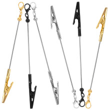 6Pièces Porte-Cartes Métal Multifonction Bureau Clips Notes Colorés