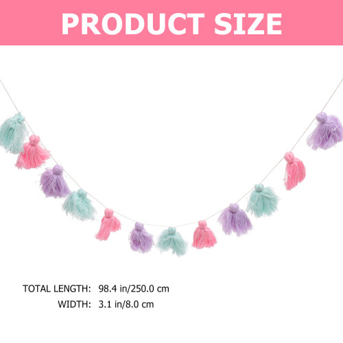 Multipurpose Multi Color Tassel Wall Pendant for Children Room 1