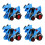 4Pcs Dinosaur Car Inertial Pull Back Transforming Educational Toy 6