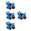 4Pcs Dinosaur Car Inertial Pull Back Transforming Educational Toy 8
