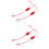 4Sets Portable Red PVC Dust Covers for Hydraulic Quick Connectors 5