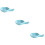 3 Pcs Ceramic Chopstick Rest Holder Japanese Style Sky Blue 7