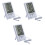 3Pcs Lcd Temperature Meter With Outdoor Sensor 3