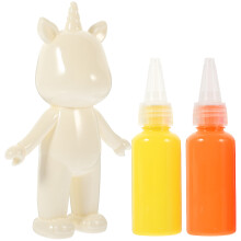 2 Sets Unicorn Simulation Plastic Graffiti Toys Party Supplies