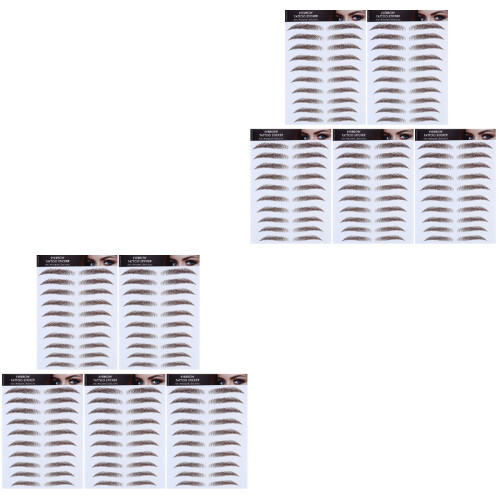 10 Pcs 6D Eyebrow Transfers Bionic Makeup Sticker 2