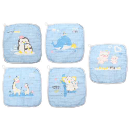 10 Pcs Baby Gauze Printing