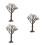 3Pcs Model Trees Miniature Plants For Train Scenery Architecture 5