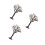 3Pcs Model Trees Miniature Plants For Train Scenery Architecture 8
