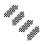 50 Pcs Checkered Racing Polyester Flags With Stick 14x21cm 6