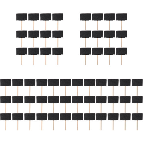 60 Pcs Portable Kids Sponge Paint Brushes For Graffiti 1