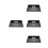 4Pcs Wall Mounted Metal Projector Shelf Floating Router Rack 6