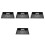 4Pcs Wall Mounted Metal Projector Shelf Floating Router Rack 2
