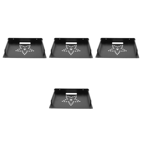 4Pcs Wall Mounted Metal Projector Shelf Floating Router Rack 1