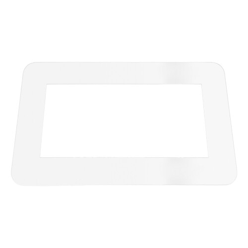 5Pcs Transparent Acrylic Screwless Light Switch Frame Cover for Decor