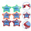 9 Pcs Star Shape Oversized Glasses For Beach Party Selfie Props 8