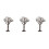3Pcs Model Trees Miniature Plants For Train Scenery Architecture 3