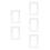 5Pcs Transparent Acrylic Screwless Light Switch Frame Cover for Decor 4