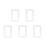 5Pcs Transparent Acrylic Screwless Light Switch Frame Cover for Decor 5