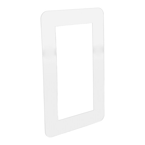 5Pcs Transparent Acrylic Screwless Light Switch Frame Cover for Decor 2