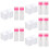 5 Sets Nail Polish Remover Wipes Pads With Empty Bottle 10