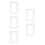 5Pcs Transparent Acrylic Screwless Light Switch Frame Cover for Decor 6